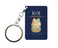 Thumbnail for Kirkwall Airport (KOI) design on navy blue key chain