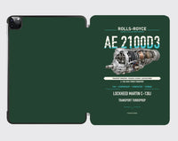 Thumbnail for AE 2100D3 design on dark green ipad tablet case