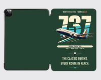 Thumbnail for Boeing 737-300 Classic design on dark green ipad tablet case