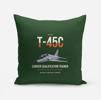 Thumbnail for T-45C Goshawk design on dark green pillow