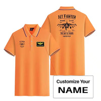 Thumbnail for Customisable Jet Fighter - The Sky Polo Shirt - view 13