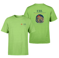 Thumbnail for Erbil International Airport (EBL) design printed on light green double-side t-shirt