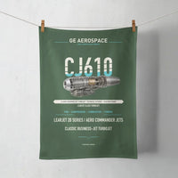 Thumbnail for CJ610 design on dark green towel