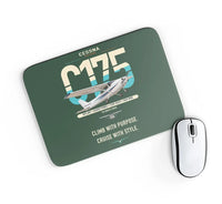 Thumbnail for Cessna 175 Skylark design on dark green rectangle mouse pad