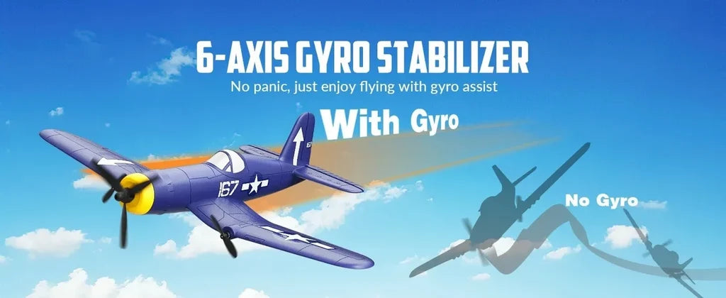 F4U Corsair 400mm 3CH RC Fighter RTF (2.4G, Gyro Stabilizer, EPP Foam) - view 13