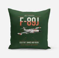 Thumbnail for F-89J Scorpion design on dark green pillow