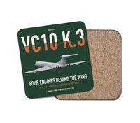 Thumbnail for Vickers VC10 K.3 design on dark green 1 piece coaster