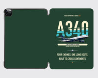 Thumbnail for Airbus A340-200 design on dark green ipad tablet case