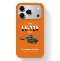 Thumbnail for Airbus UH-72A Lakota design on orange magsafe iphone case, for iPhone 17 Pro