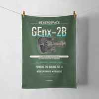 Thumbnail for GEnx-2B design on dark green towel