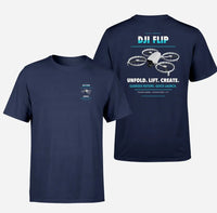 Thumbnail for DJI Flip design on navy blue t shirt