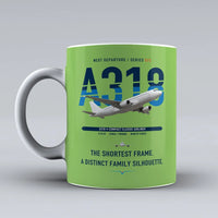 Thumbnail for A318 Mug design on light green airbus