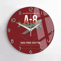 Thumbnail for Focke-Wulf Fw 190A-8 design on dark red no frame wall clock