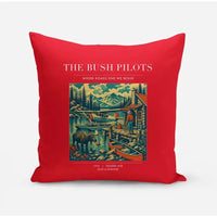 Thumbnail for VINTAGE G4029 - The Bush Pilots - Designed Pillows design on red