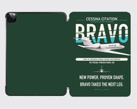 Thumbnail for Cessna Citation Bravo design on dark green ipad tablet case
