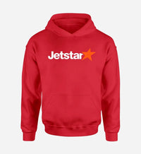 Thumbnail for Jetstar Airlines logo printed on red hoodie