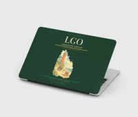 Thumbnail for Langeoog Airport (LGO) design on dark green MacBook case