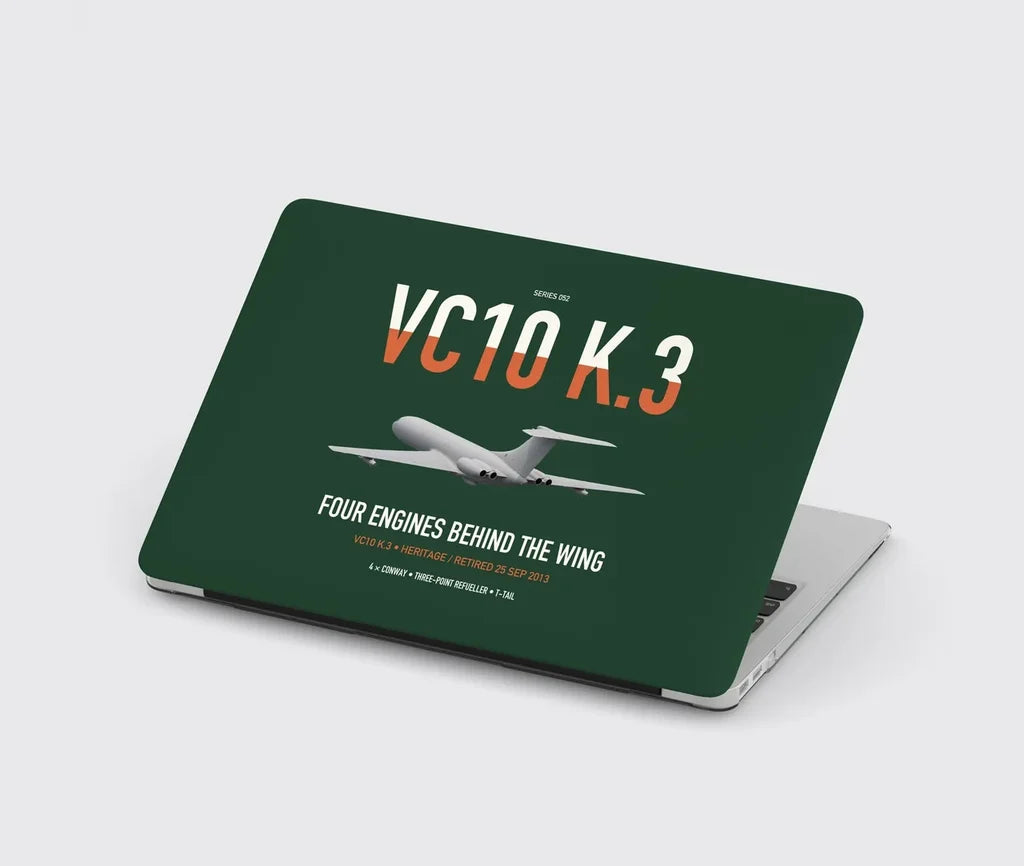 Vickers VC10 K.3 design on dark green MacBook case