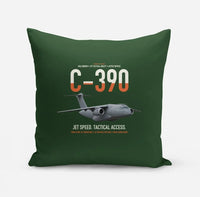 Thumbnail for C-390 Millennium design on dark green pillow