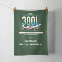 Thumbnail for Extra 300L design on dark green towel
