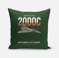 Thumbnail for Dassault Mirage 2000C RDI design on dark green pillow