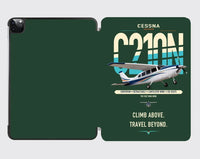 Thumbnail for Cessna T210N Centurion design on dark green ipad tablet case