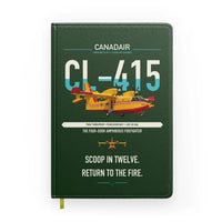 Thumbnail for Canadair CL-415 design on dark green notebook