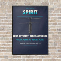 Thumbnail for Ascent AeroSystems Spirit vertical canvas print - framed - navy blue background