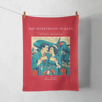 Thumbnail for VINTAGE G4227 - The Honeymoon Tickets - Designed Towels design on red