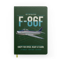 Thumbnail for F-86F Sabre design on dark green notebook