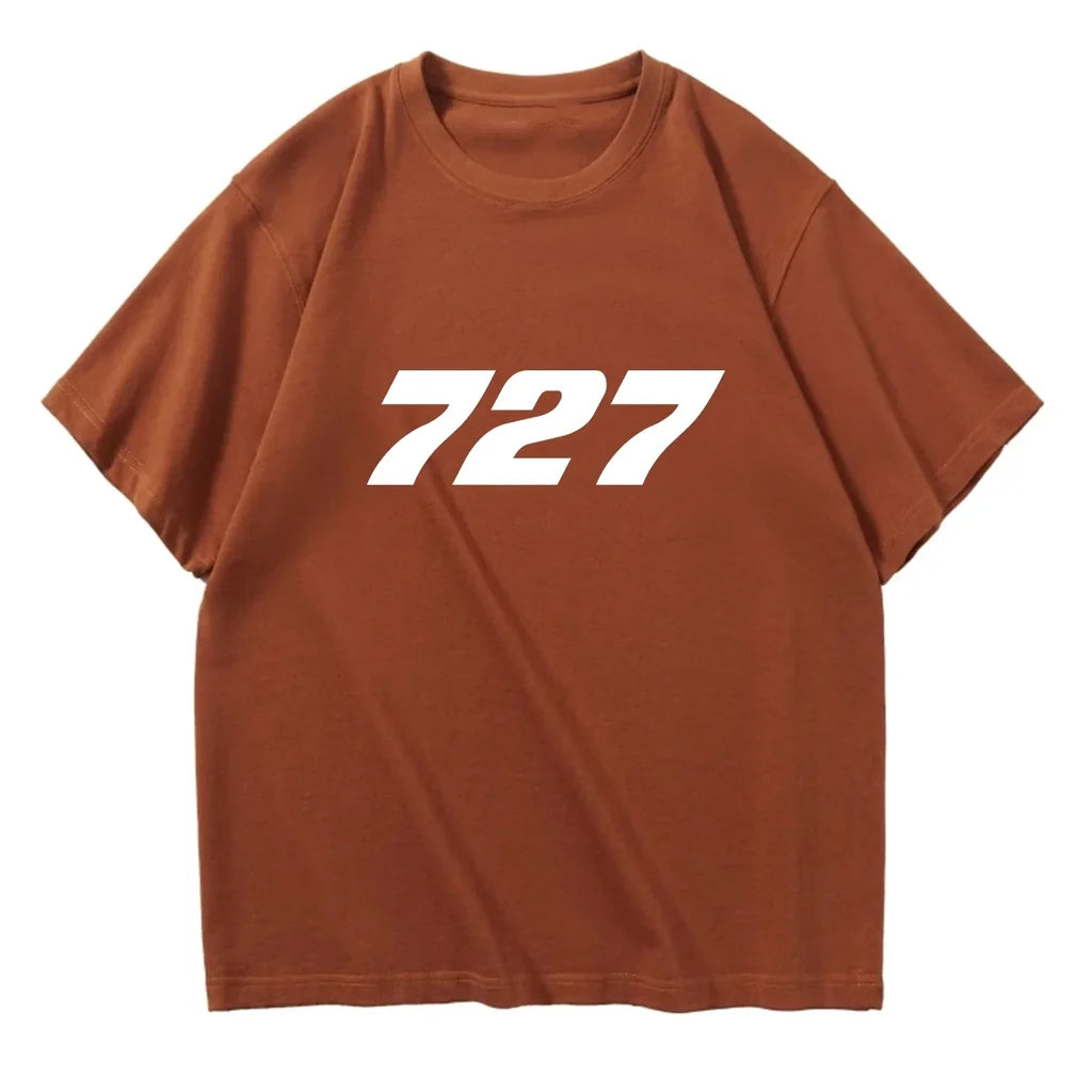 727 Flat Text Designed Relax Fit T-Shirts - view 13