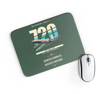 Thumbnail for Boeing 720B design on dark green rectangle mouse pad