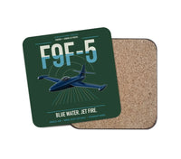 Thumbnail for F9F-5 Panther design on dark green 1 piece coaster