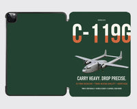 Thumbnail for C-119G Flying Boxcar design on dark green ipad tablet case