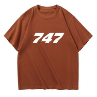 Thumbnail for 747 Flat Text Designed Relax Fit T-Shirts - view 13