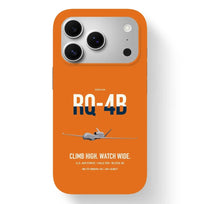Thumbnail for RQ-4B Global Hawk design on orange magsafe iphone case, for iPhone 17 Pro