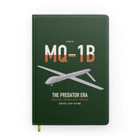 Thumbnail for MQ-1B Predator design on dark green notebook
