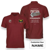 Thumbnail for PW150A design on red polo with custom name badge