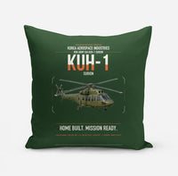 Thumbnail for Korea Aerospace Industries KUH-1 Surion design on dark green pillow