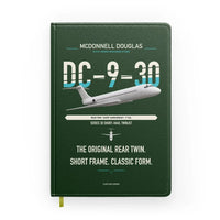 Thumbnail for McDonnell Douglas DC-9-30 design on dark green notebook