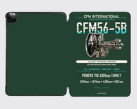 Thumbnail for CFM56-5B design on dark green ipad tablet case