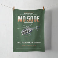 Thumbnail for MD Helicopters MD 500E design on dark green towel