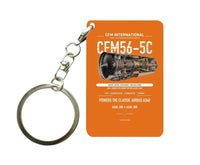 Thumbnail for CFM56-5C Key Chain design on orange key chain