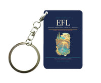 Thumbnail for Kefalonia International Airport (EFL) design on navy blue key chain