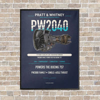 Thumbnail for PW2040 vertical canvas print - framed - navy blue background