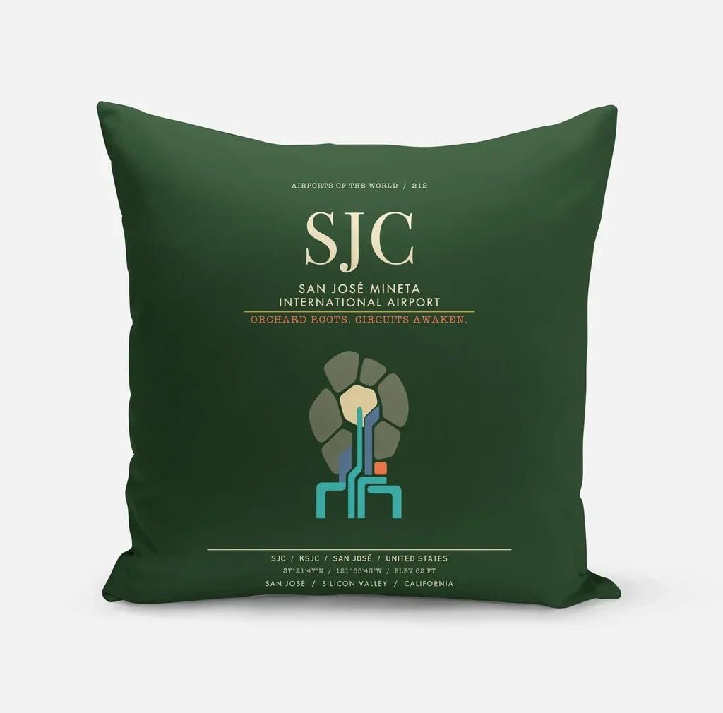 San Jose Mineta International Airport SJC - Dark Green