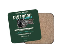 Thumbnail for PW1900G design on dark green 1 piece coaster