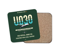Thumbnail for Airbus U030 Flexrotor design on dark green 1 piece coaster