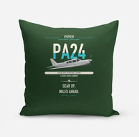Thumbnail for Piper PA-24-250 Comanche 250 design on dark green pillow