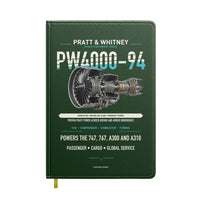 Thumbnail for PW4000-94 design on dark green notebook